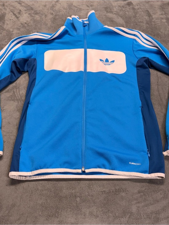 adidas Jackets & Blazers - adidas Y2K Blue warm up jacket (2011) with White Trim